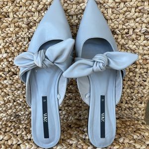 Zara bow mules size 9/40